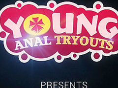 Young Anal Tryouts - Jacklyn takes a hard anal pounding