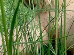 Naked in a beautiful meadow