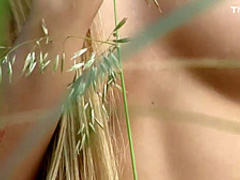 Naked in a beautiful meadow