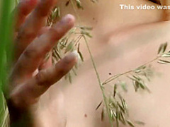 Naked in a beautiful meadow