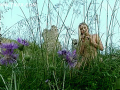 Naked in a beautiful meadow