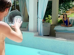 Brute-fucked by a pool boy