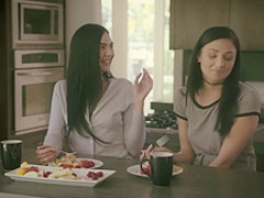 First anal threesome for horny stepdaughters