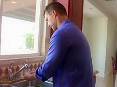 Tattooed babe with small tits gets slammed