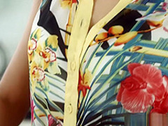 Hot kitchen sex with doggystyle creampie