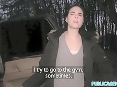 Public Agent Spanish Student fucks for party cash