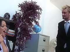 Filthy office threesome