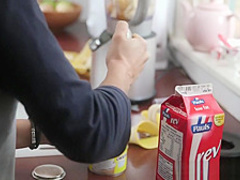 Hot blonde lesbian babes lick each other