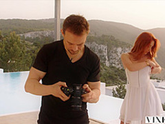VIXEN Red head loves passionate sex