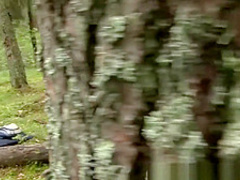 While camping in the wilderness they cant keep off each other