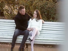 First date anal in stockings