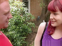 Amateur redhead gets her hairy cunt inseminated