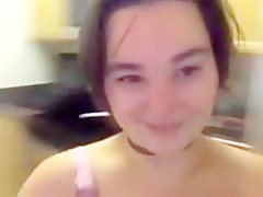 Sexy chubby mom housework