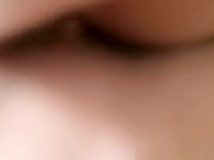 Teens in bikinis kissing and sharing a big dick