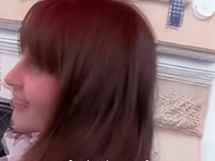 Teen bends over and takes his dick inside her doggystyle