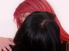 Two busty hotties lick each otherвЂ™s muffs