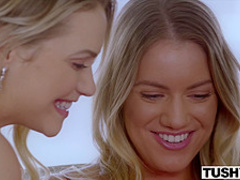 TUSHY Husband Comes Home To Find His Wife And Friend Gaping For Him