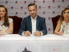 DP Star 3 - Big Tit Blonde Pornstar Britney Amber Deep Throat Blowjob