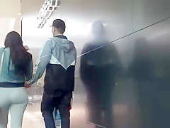 Thick Ass Latina in leggings