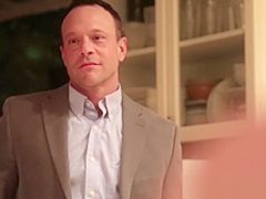 Hot girl in an outdoor shower sucking cock