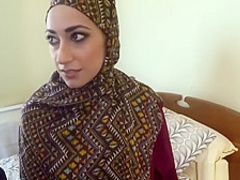 Arab chick blows and rides big fat cock at a hotel room