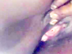 Bootylitious ebony BBW wife rubs and fingers