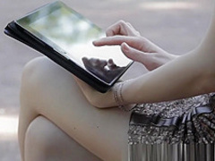 Skinny Russian fucked doggystyle until she cums