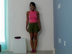 CastingCouchHD - Ebony teen will lick ass to be in a rap video