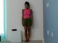 CastingCouchHD - Ebony teen will lick ass to be in a rap video