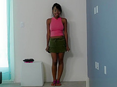 CastingCouchHD - Ebony teen will lick ass to be in a rap video