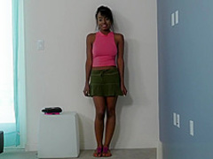 CastingCouchHD - Ebony teen will lick ass to be in a rap video
