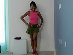 CastingCouchHD - Ebony teen will lick ass to be in a rap video