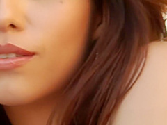 Gorgeous Latina takes a big dong in her booty