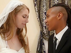 White Bride is Ass Licker for Her Black Lesbian Lover