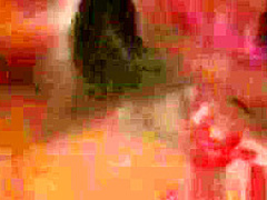 Asian cutie plays with her hot pussy on her porch