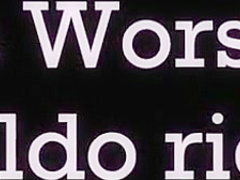 Angela Sommers doing a dildo lapdance