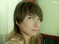 Smoking hot blonde takes cock in her tight booty