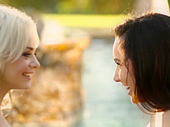 Cute lesbian teens playing and fucking