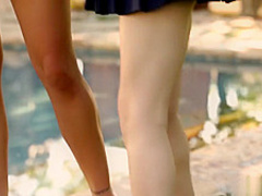 Cute lesbian teens playing and fucking