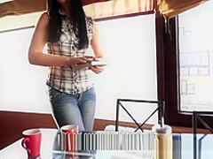 Nerdy teen experiences sex