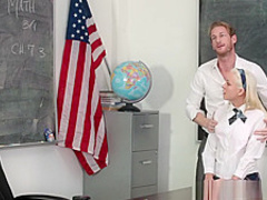 Naughty schoolgirl fucks for better grades