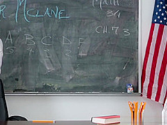 Naughty schoolgirl fucks for better grades