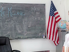 Naughty schoolgirl fucks for better grades