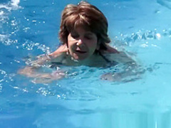 Cummy mouthed granny blow