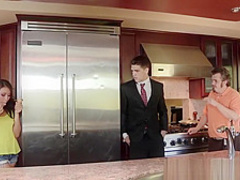 Asian beauty feels so good her pussy squirts outside