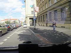 Unbelievable Reality - Strangers Voyeurs Watching Czech TAXI car in action