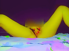 Russian little girl and a toy from a fan