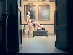 ana marco fucks in a museum
