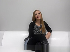 Czech teen getting her milk jugs creamed