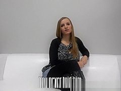 Czech teen getting her milk jugs creamed